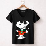 Snoopy Love Heart Sweater Sunglasses 7 Womens V Neck