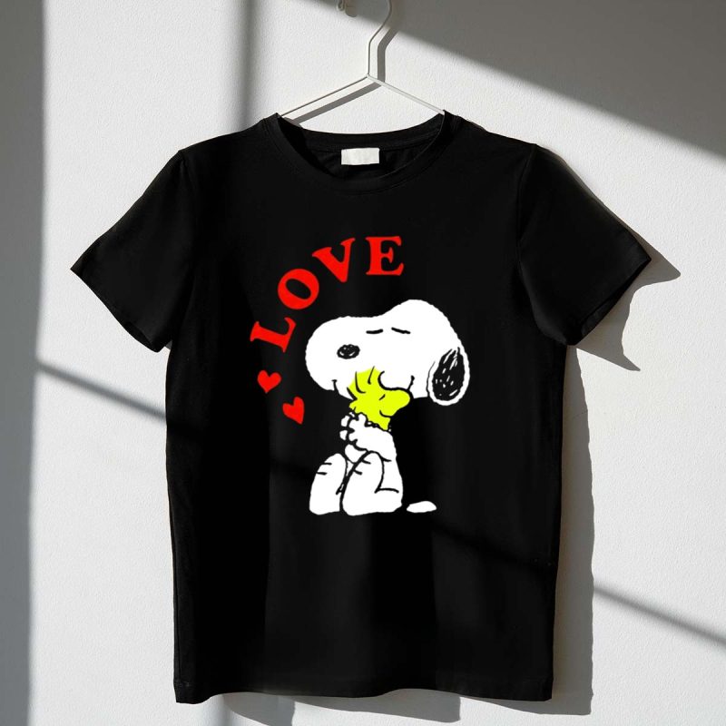 Snoopy Love Hearts Hugging Woodstock 1 T Shirt