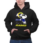 Snoopy Love Los Angeles Rams Football Fan Graphics 2 Hoodie