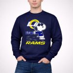 Snoopy Love Los Angeles Rams Football Fan Graphics 3 Sweatshirt
