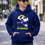 Snoopy Love Los Angeles Rams Football Fan Graphics 8 Hoodie
