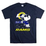 Snoopy Love Los Angeles Rams Football Fan Graphics T Shirt 7