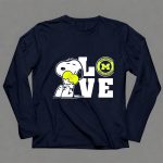 Snoopy Love Michigan Wolverines Peanuts Football 6 Long Sleeves.jpg