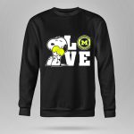 Snoopy Love Michigan Wolverines Peanuts Football 9 Sweatshirt.jpg