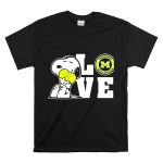 Snoopy Love Michigan Wolverines Peanuts Football T Shirt 6.jpg
