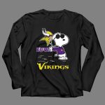 Snoopy Love Minnesota Vikings 4 Long Sleeves