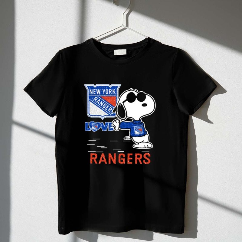 Snoopy Love New York Rangers 1 T Shirt