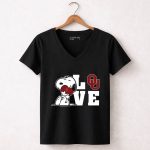 Snoopy Love Ou Oklahoma Sooners 7 Womens V Neck.jpg