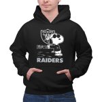 Snoopy Love Raiders Las Vegas Raiders NFL Football 2 Hoodie