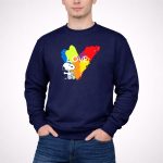 Snoopy Love Rainbow Splash Peanuts 3 Sweatshirt