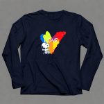 Snoopy Love Rainbow Splash Peanuts 6 Long Sleeves