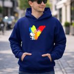 Snoopy Love Rainbow Splash Peanuts 8 Hoodie