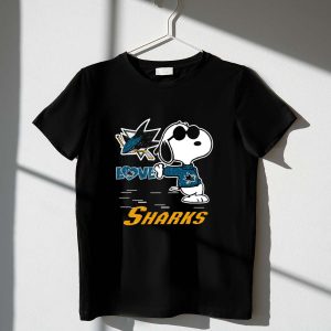 Snoopy Love San Jose Sharks Logo Hockey Enthusiast 1 T Shirt.jpg