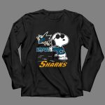 Snoopy Love San Jose Sharks Logo Hockey Enthusiast 4 Long Sleeves.jpg