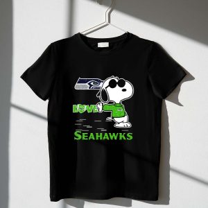 Snoopy Love Seahawks Seattle Football Iconic Peanuts Fandom 1 T Shirt