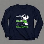 Snoopy Love Seahawks Seattle Football Iconic Peanuts Fandom 6 Long Sleeves