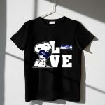 Snoopy Love Seattle Seahawks Heart Hugging Football Fan Peanuts Collaboration T Shirt T Shirt 1