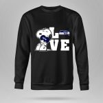 Snoopy Love Seattle Seahawks Heart Hugging Football Fan Peanuts Collaboration T Shirt T Shirt 9