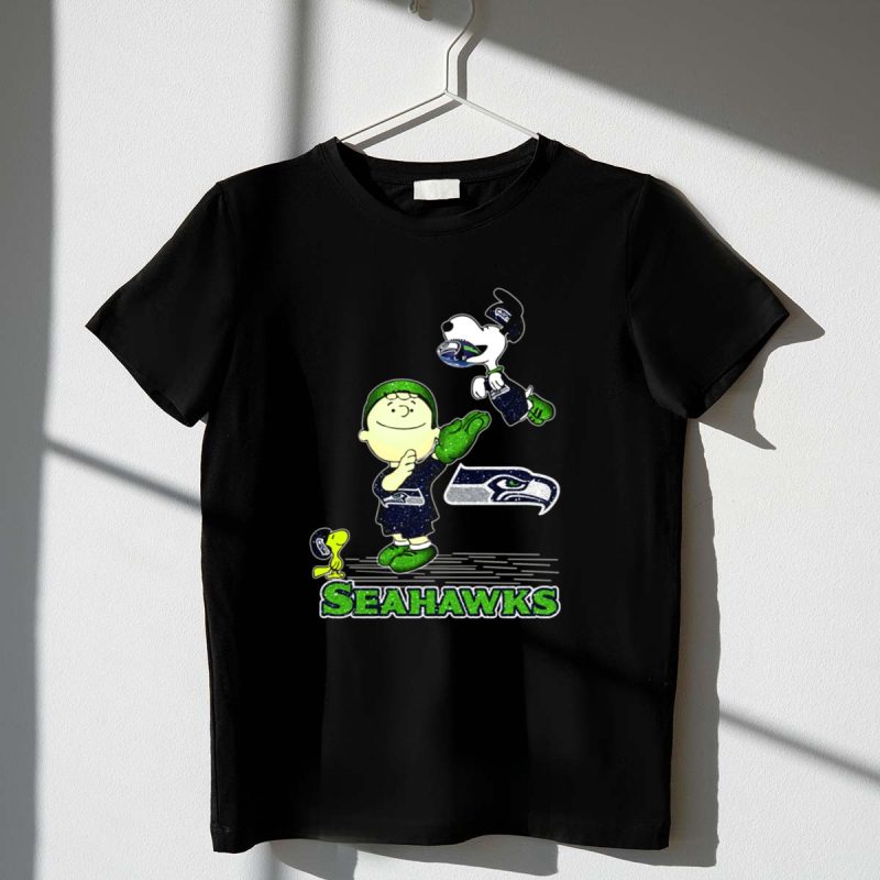 Snoopy Love Seattle Seahawks Peanuts Football Team 1 T Shirt