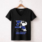 Snoopy Love St Louis Blues 7 Womens V Neck.jpg