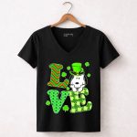 Snoopy Love St Patricks Day 5 Womens V Neck1