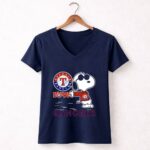 Snoopy Love Texas Rangers 5 Womens V Neck.jpg