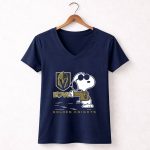 Snoopy Love Vegas Golden Knights 5 Womens V Neck.jpg