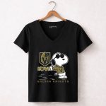 Snoopy Love Vegas Golden Knights 7 Womens V Neck.jpg