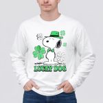 Snoopy Lucky Dog St Patricks Day 4 Long Sleeves