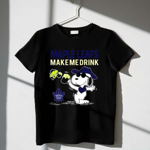 Snoopy Maple Leafs Make Me Drink Toronto Fans Shirt