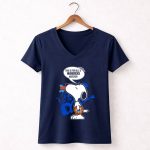 Snoopy Mavericks Basketball Haters Speech Bubble 5 Womens V Neck