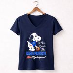 Snoopy Mavericks Kiss My Endzone Basketball Fans 5 Womens V Neck