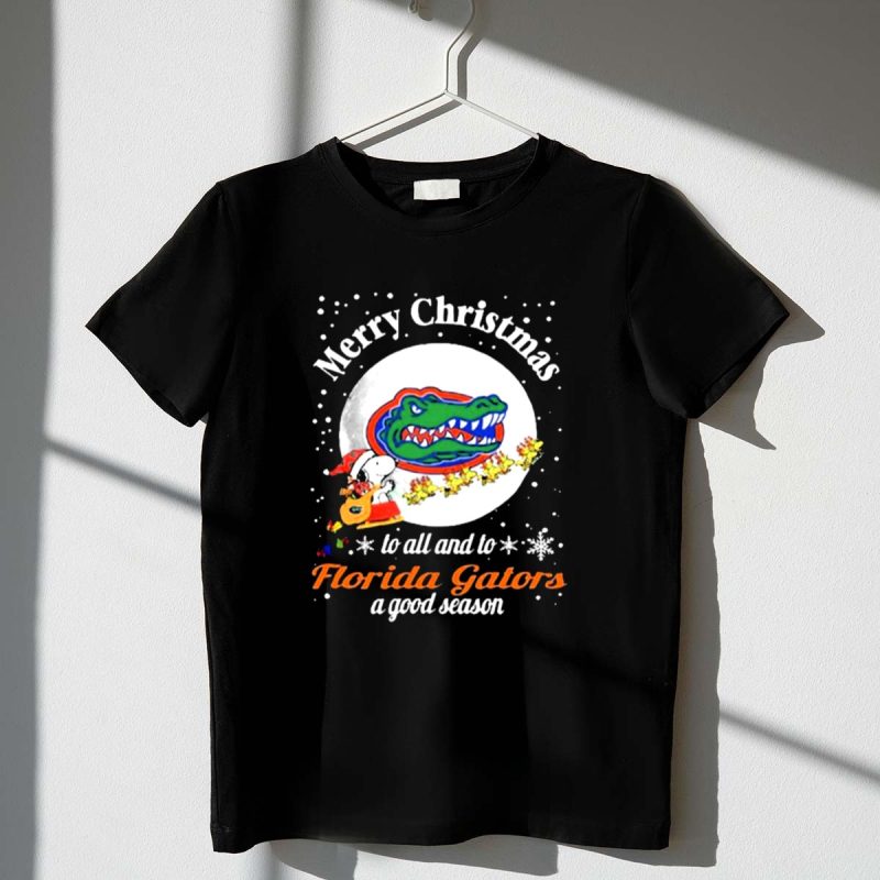 Snoopy Merry Christmas To All And To All A Florida Gators A Good Season 1 T Shirt.jpg