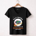Snoopy Merry Christmas To All And To All A Florida Gators A Good Season 7 Womens V Neck.jpg