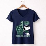 Snoopy Michigan State Spartans 1 Dad One Of A Kind 5 Womens V Neck.jpg