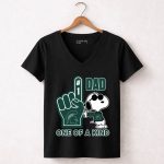 Snoopy Michigan State Spartans 1 Dad One Of A Kind 7 Womens V Neck.jpg