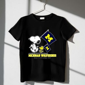 Snoopy Michigan Wolverines Road To Oklahoma City flag 1 T Shirt.jpg