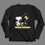 Snoopy Michigan Wolverines Road To Oklahoma City flag 4 Long Sleeves.jpg