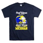 Snoopy Michigan Wolverines smart women love Michigan football T Shirt 7.jpg
