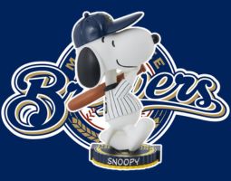 Snoopy Milwaukee Brewers Banner
