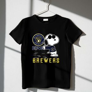 Snoopy Milwaukee Brewers Love Brewers 1 T Shirt.jpg
