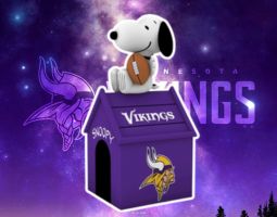 Snoopy Minnesota Vikings Banner