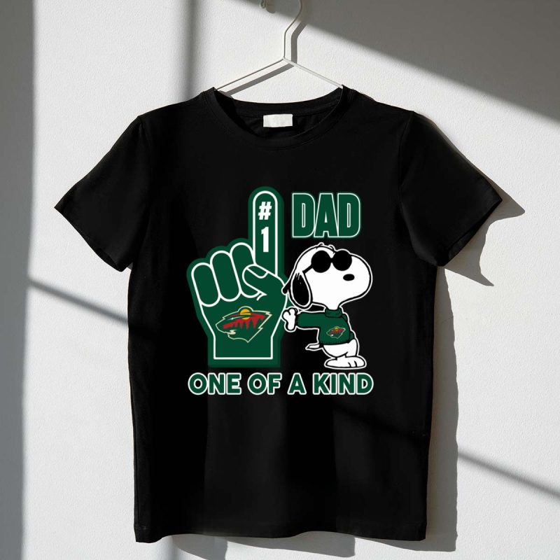 Snoopy Minnesota Wild 1 Dad One Of A Kind 1 T Shirt.jpg