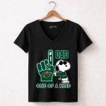 Snoopy Minnesota Wild 1 Dad One Of A Kind 7 Womens V Neck.jpg