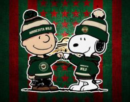 Snoopy Minnesota Wild Banner