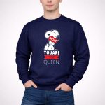 Snoopy Mom You Are The Queen Heart Hugging Beagle 3 Sweatshirt