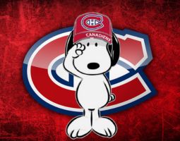 Snoopy Montreal Canadiens Banner
