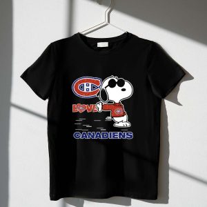 Snoopy Montreal Canadiens Logo Love Shirt