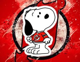 Snoopy New Jersey Devils Banner