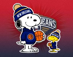 Snoopy New Orleans Pelicans Banner